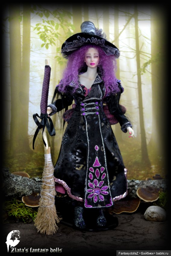 Ведьмочка Ева. Авторская шарнирная кукла от Zlata's fantasy dolls (фото 4)