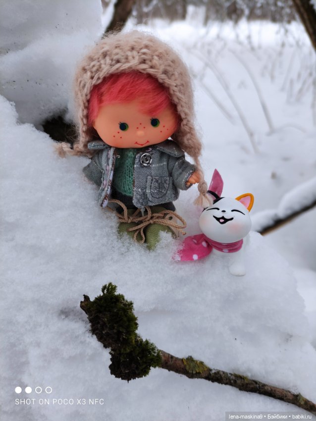 Вишенка, лес и ее любимый котик (фото 7)