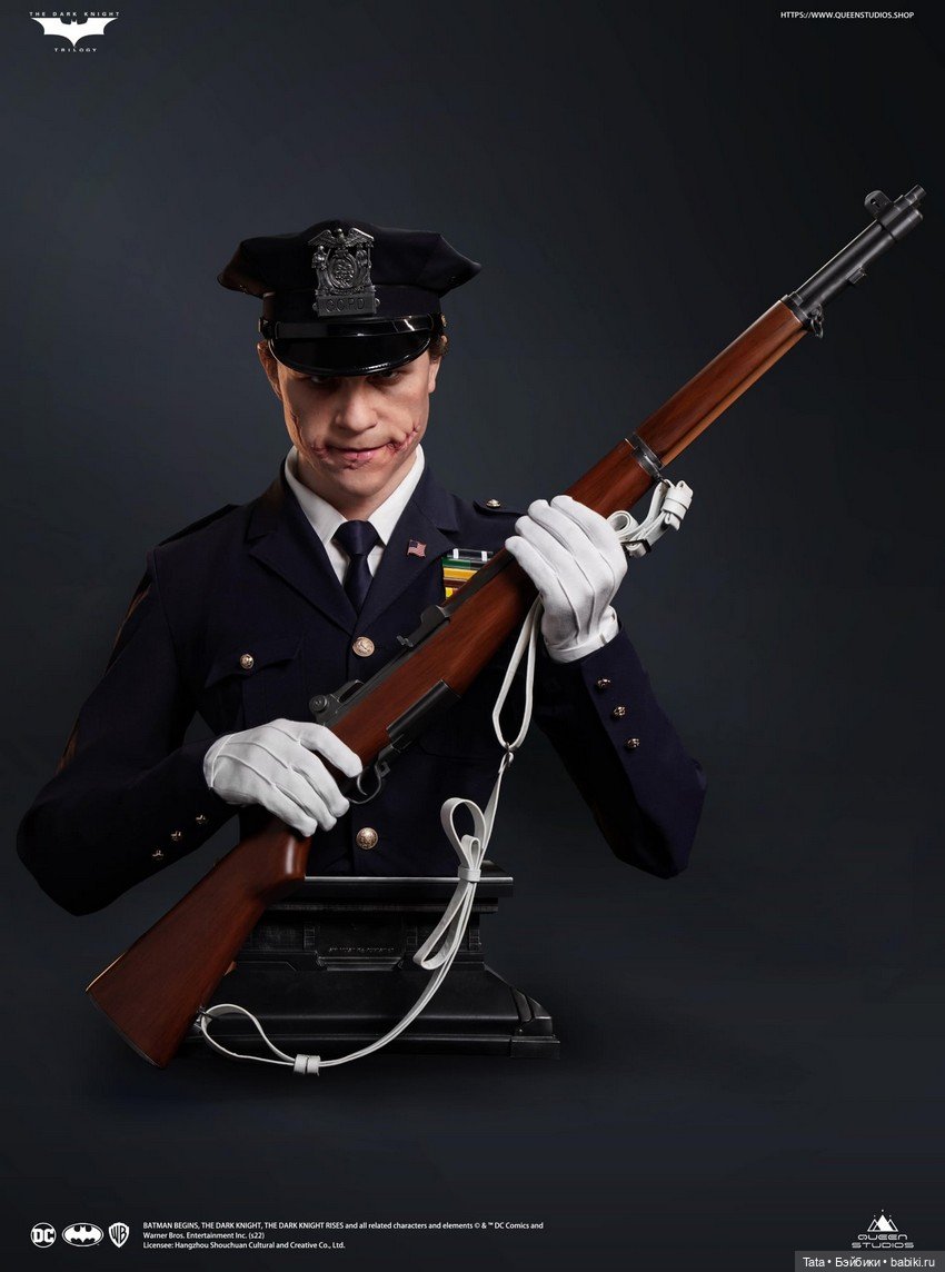 Полноразмерный бюст Джокера-Полицейского от Queen Studios (фото 9)