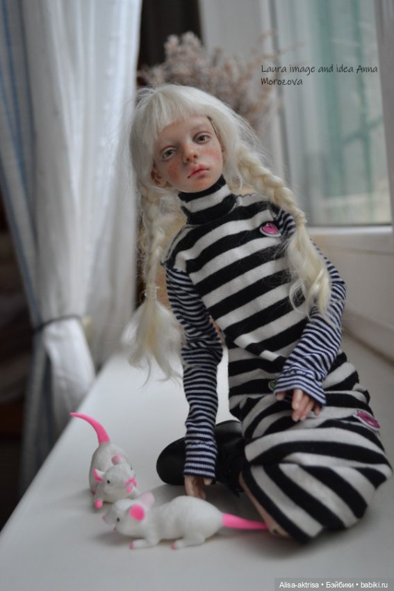 Лора черно-белое и мышки — Фотоистории с куклами BJD (БЖД): сериалы