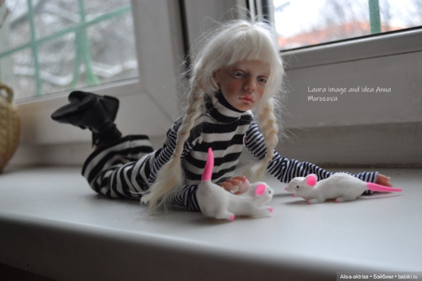 Лора черно-белое и мышки — Фотоистории с куклами BJD (БЖД): сериалы