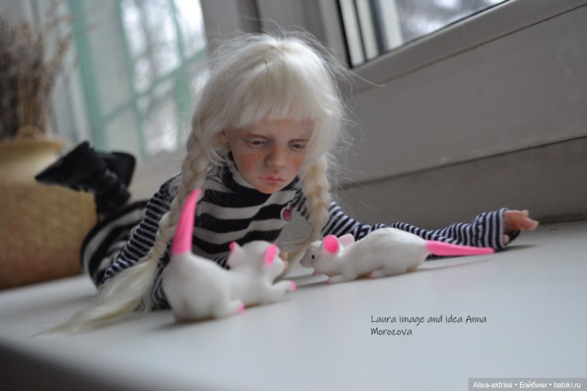 Лора черно-белое и мышки — Фотоистории с куклами BJD (БЖД): сериалы