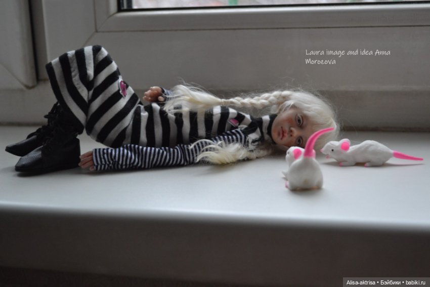Лора черно-белое и мышки — Фотоистории с куклами BJD (БЖД): сериалы