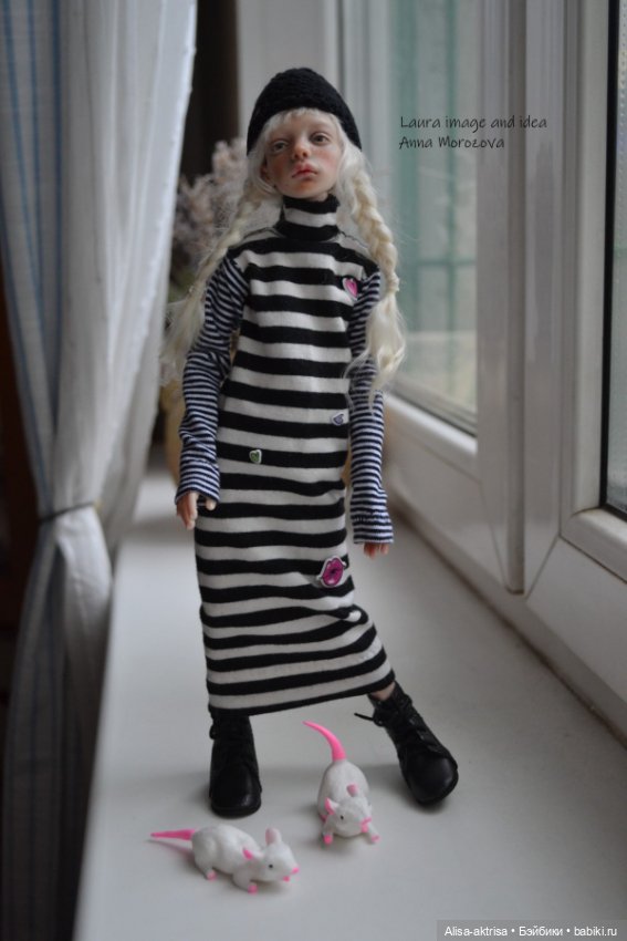 Лора черно-белое и мышки — Фотоистории с куклами BJD (БЖД): сериалы