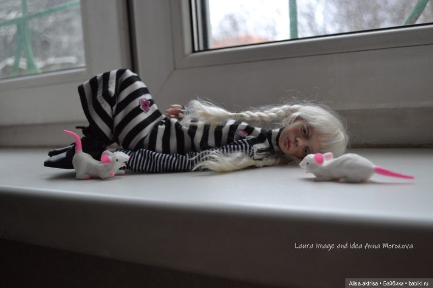 Лора черно-белое и мышки — Фотоистории с куклами BJD (БЖД): сериалы