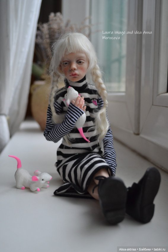 Лора черно-белое и мышки — Фотоистории с куклами BJD (БЖД): сериалы