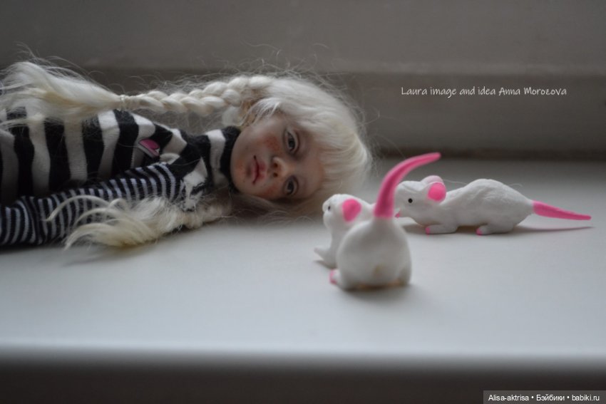 Лора черно-белое и мышки — Фотоистории с куклами BJD (БЖД): сериалы