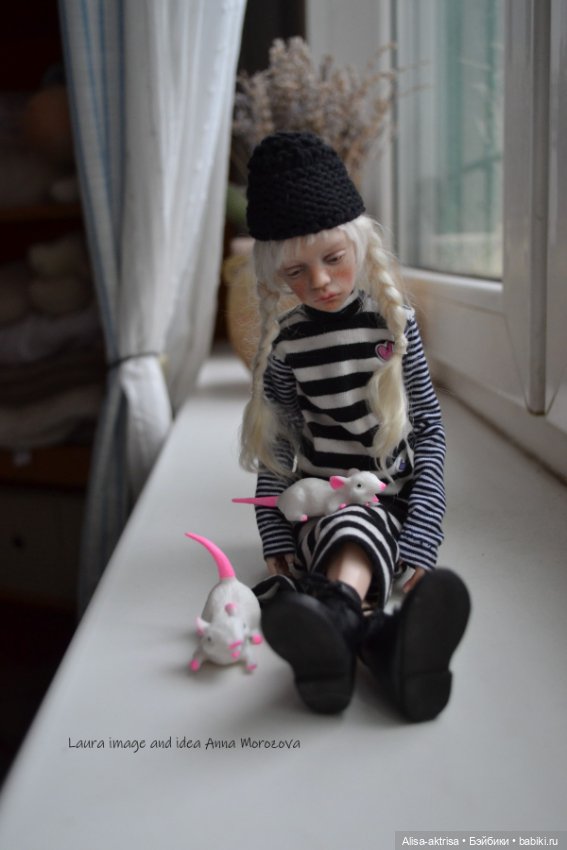 Лора черно-белое и мышки — Фотоистории с куклами BJD (БЖД): сериалы