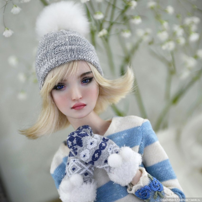 Зимняя сказка. Снежная девочка Sevlana doll (фото 9)