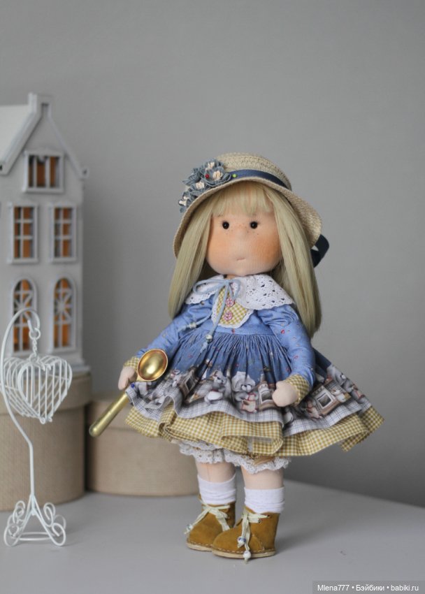 Люси текстильная интерьерная кукла (фото 6)