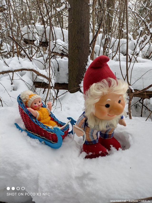 Лес, зима, игрушки моего детства