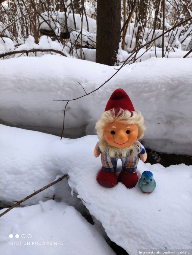 Лес, зима, игрушки моего детства