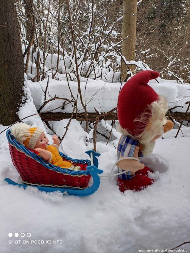 Лес, зима, игрушки моего детства