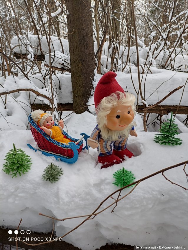 Лес, зима, игрушки моего детства