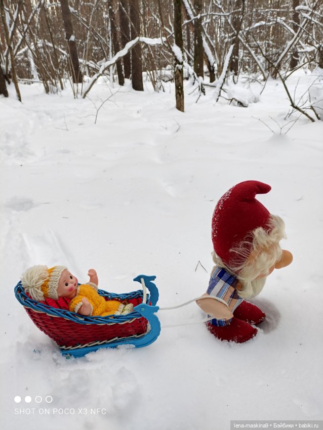 Лес, зима, игрушки моего детства