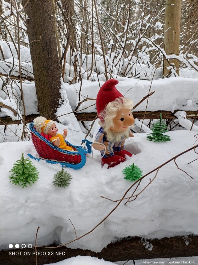 Лес, зима, игрушки моего детства