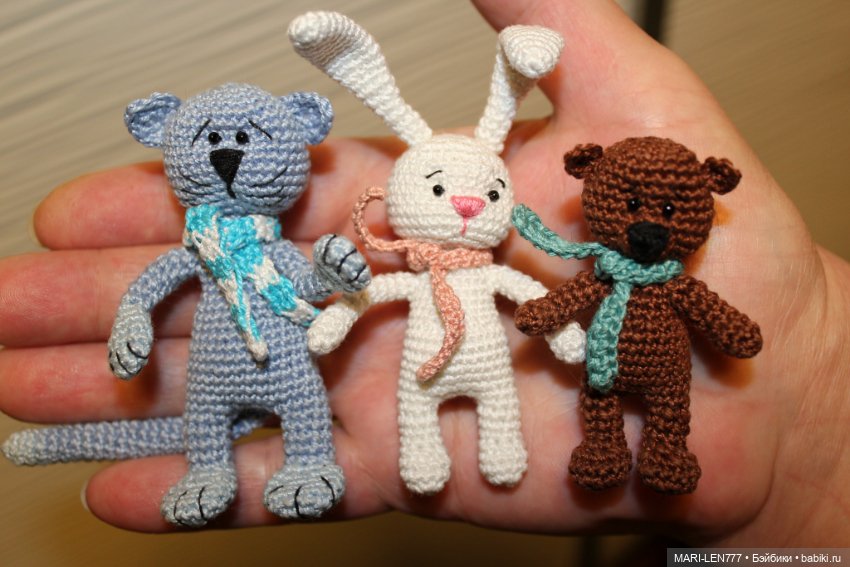 Милые игрушки для кукол — Вязаные игрушки и амигуруми: крючком