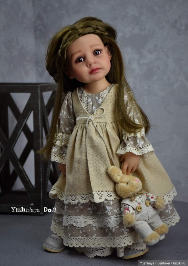 Элла с кроликом — ООАК и кастом кукол Gotz (Готц): перерисовка