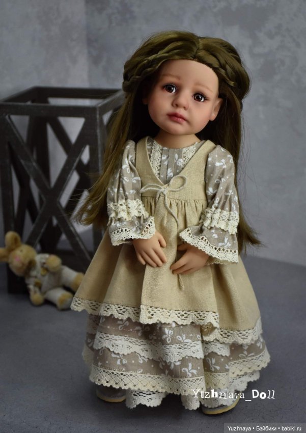 Элла с кроликом — ООАК и кастом кукол Gotz (Готц): перерисовка (фото 9)