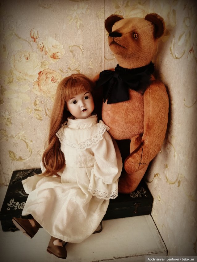 Bruno-мишка с куклой — Авторские мишки Тедди и друзья: фото