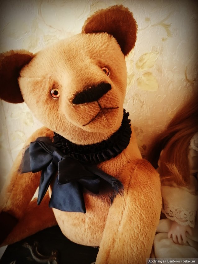 Bruno-мишка с куклой — Авторские мишки Тедди и друзья: фото (фото 6)