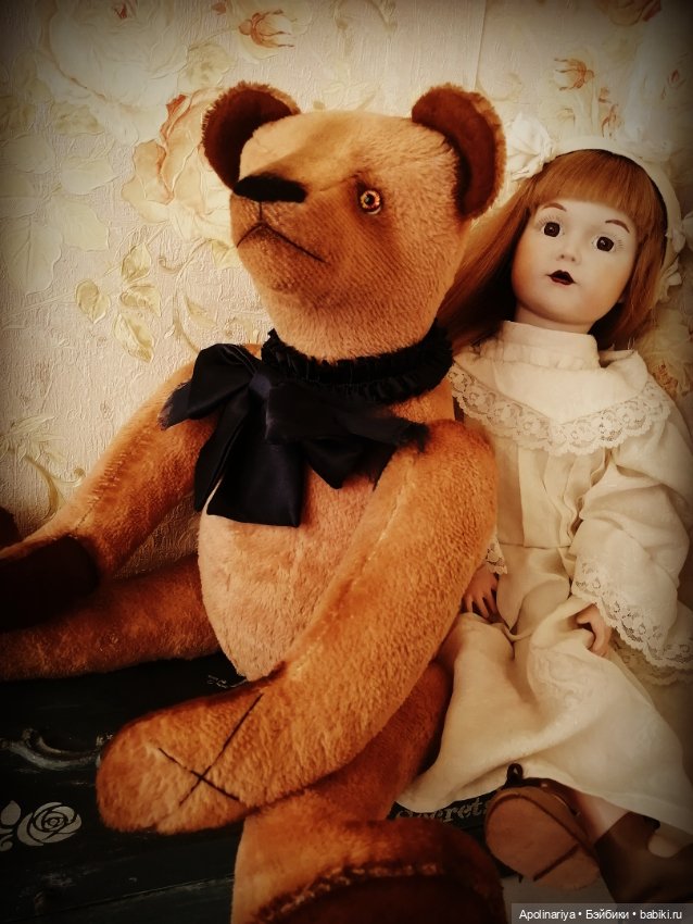 Bruno-мишка с куклой — Авторские мишки Тедди и друзья: фото (фото 8)