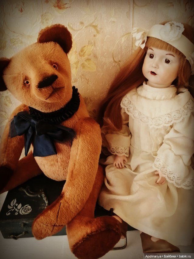 Bruno-мишка с куклой — Авторские мишки Тедди и друзья: фото (фото 5)