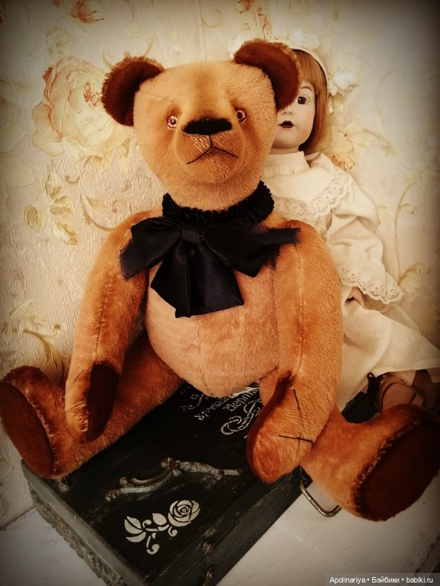 Bruno-мишка с куклой — Авторские мишки Тедди и друзья: фото (фото 10)