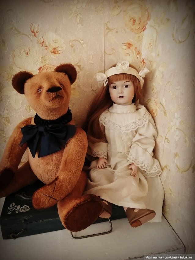 Bruno-мишка с куклой — Авторские мишки Тедди и друзья: фото