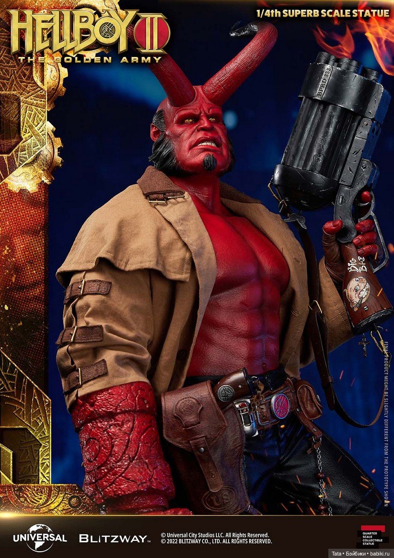 Blitzway анонсировали выпуск статуи Хеллбоя формата 1/4 по мотивам фильма "Хеллбой 2: Золотая Армия" (фото 4)
