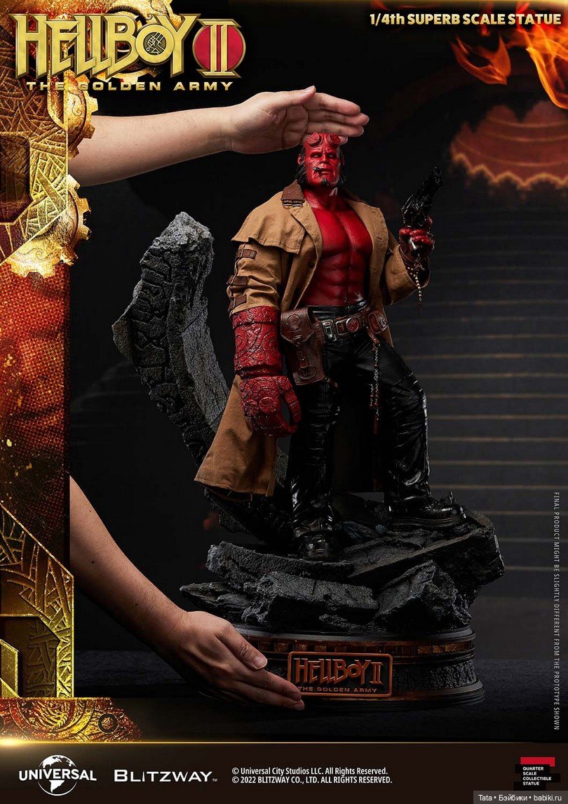 Blitzway анонсировали выпуск статуи Хеллбоя формата 1/4 по мотивам фильма "Хеллбой 2: Золотая Армия" (фото 8)