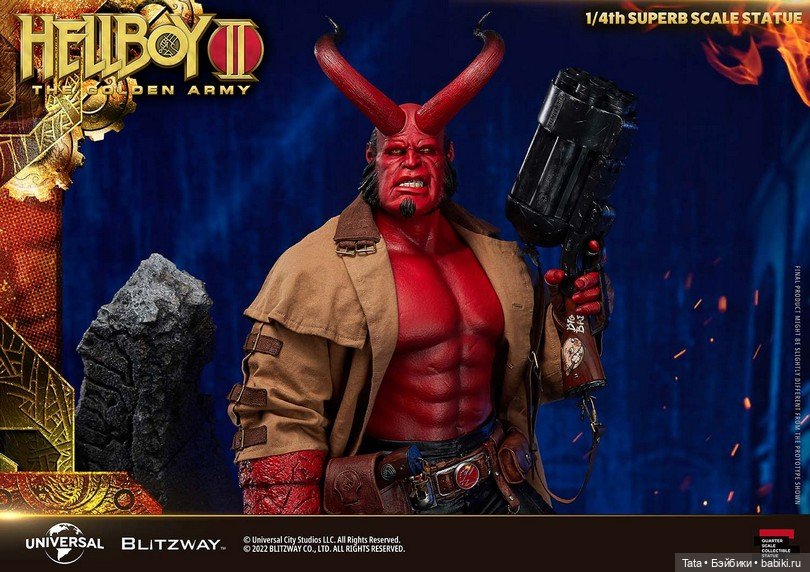 Blitzway анонсировали выпуск статуи Хеллбоя формата 1/4 по мотивам фильма "Хеллбой 2: Золотая Армия" (фото 3)