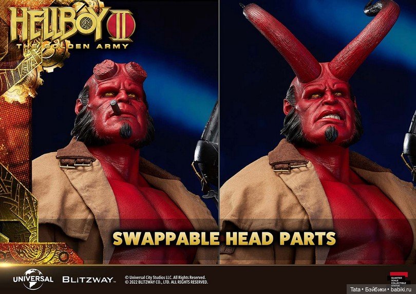 Blitzway анонсировали выпуск статуи Хеллбоя формата 1/4 по мотивам фильма "Хеллбой 2: Золотая Армия" (фото 2)