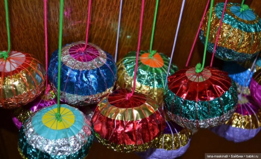 Шарики из детства, ручной работы