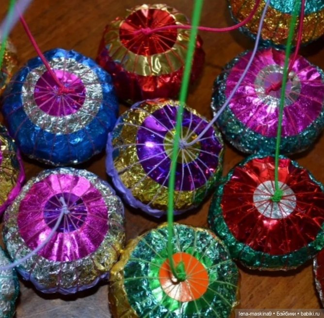 Шарики из детства, ручной работы