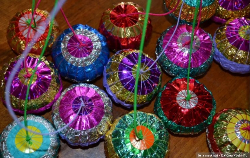 Шарики из детства, ручной работы