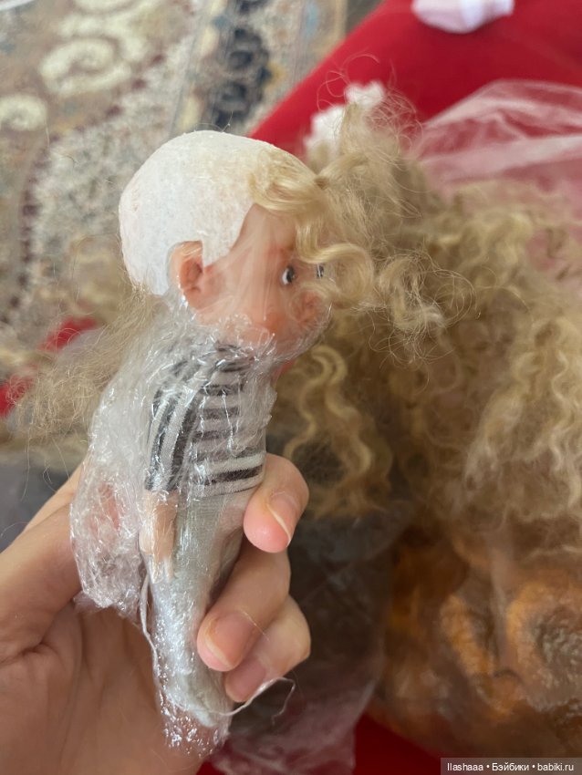 Гибрид, авторская голова на теле минибаболика (фото 4)