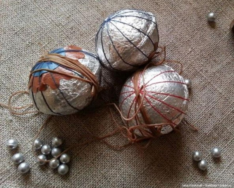 Шарики из детства, ручной работы