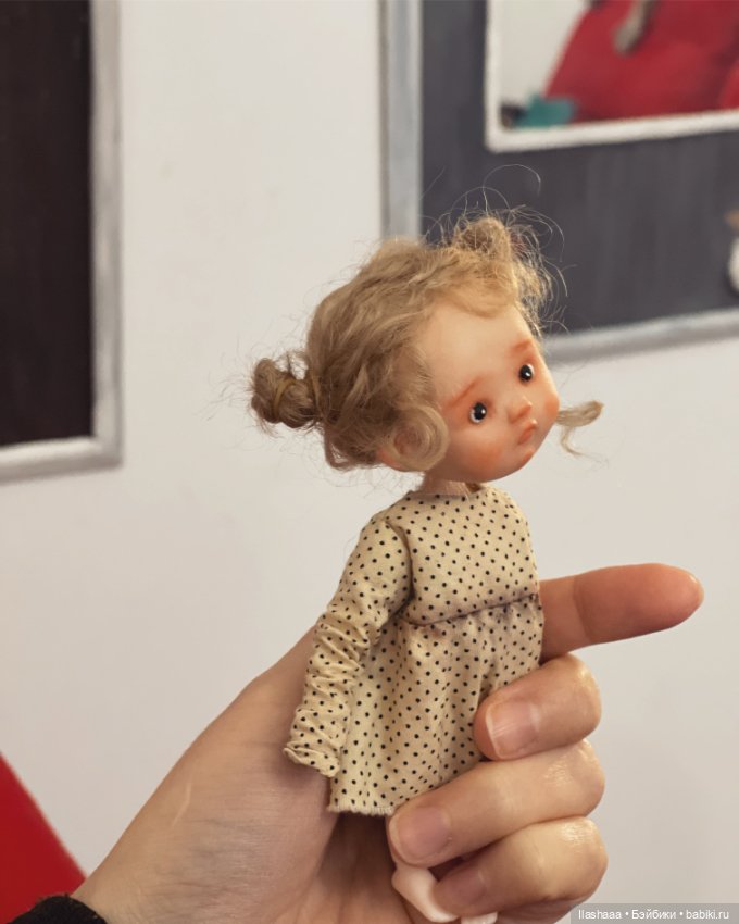 Гибрид, авторская голова на теле минибаболика (фото 9)