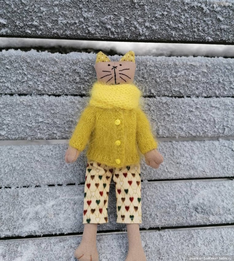 Кисоньки-примитивчики — Текстильные игрушки и примитивы: кофейные (фото 2)