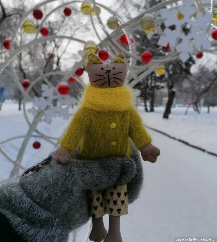 Кисоньки-примитивчики — Текстильные игрушки и примитивы: кофейные (фото 4)