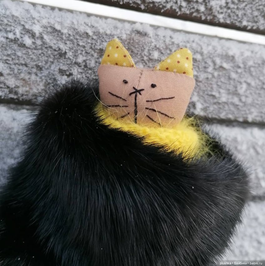 Кисоньки-примитивчики — Текстильные игрушки и примитивы: кофейные (фото 10)