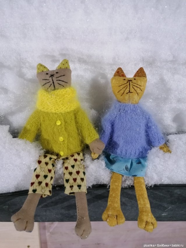 Кисоньки-примитивчики — Текстильные игрушки и примитивы: кофейные