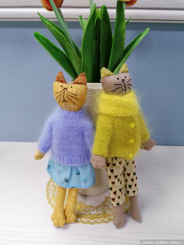 Кисоньки-примитивчики — Текстильные игрушки и примитивы: кофейные