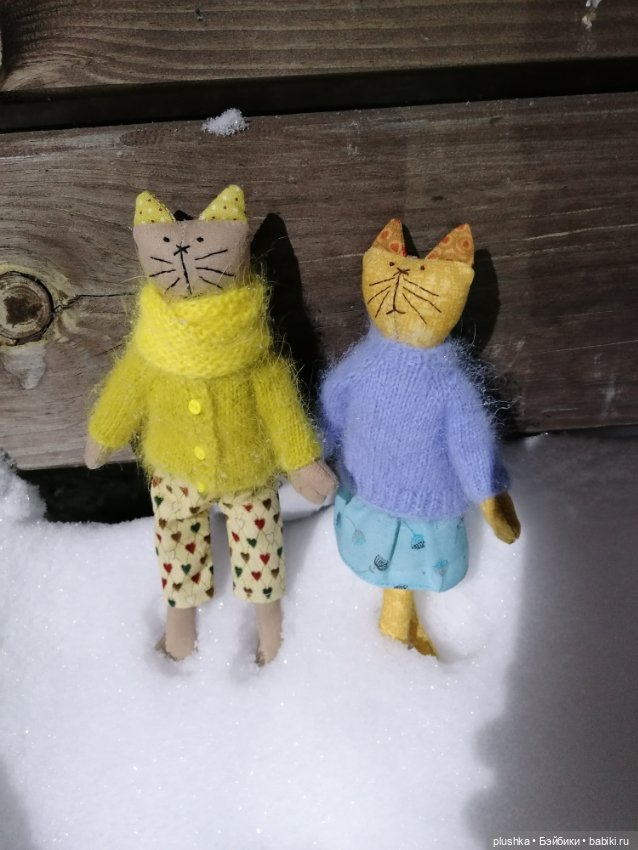 Кисоньки-примитивчики — Текстильные игрушки и примитивы: кофейные