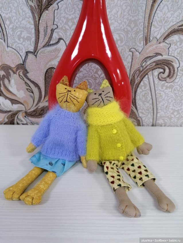 Кисоньки-примитивчики — Текстильные игрушки и примитивы: кофейные