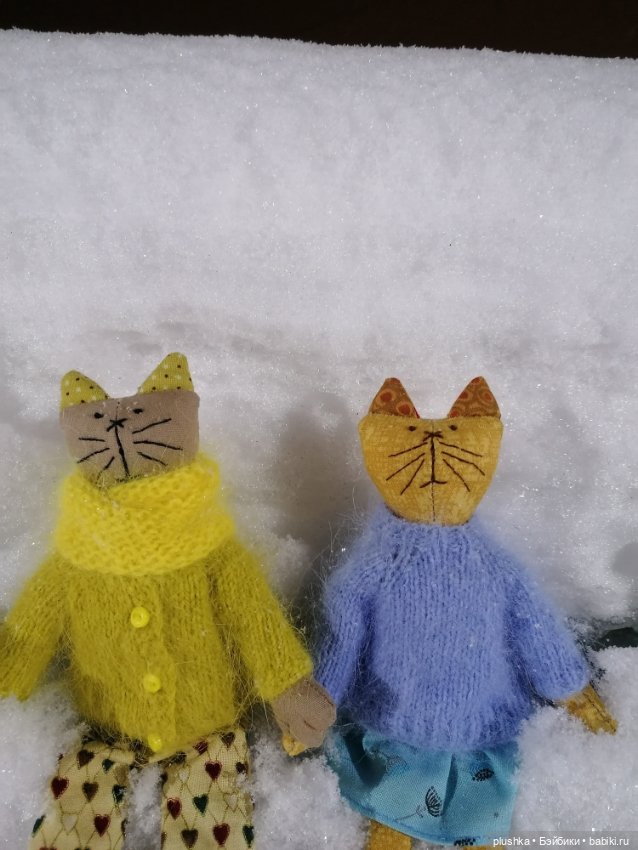 Кисоньки-примитивчики — Текстильные игрушки и примитивы: кофейные