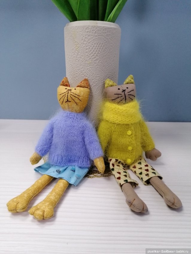 Кисоньки-примитивчики — Текстильные игрушки и примитивы: кофейные