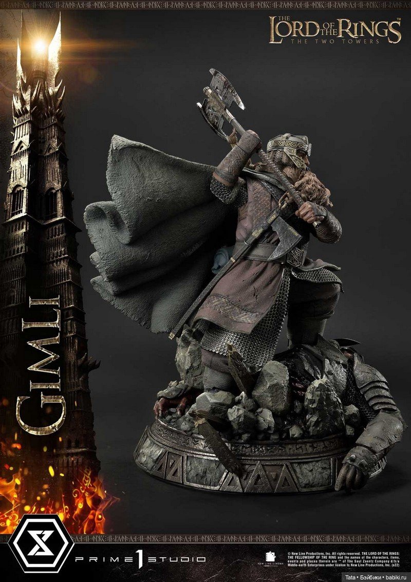 Prime 1 Studio - статуя Гимли в масштабе 1/4 по мотивам фильма «Властелин колец (фото 10)