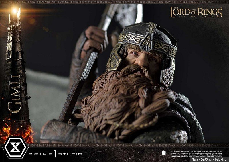 Prime 1 Studio - статуя Гимли в масштабе 1/4 по мотивам фильма «Властелин колец (фото 5)